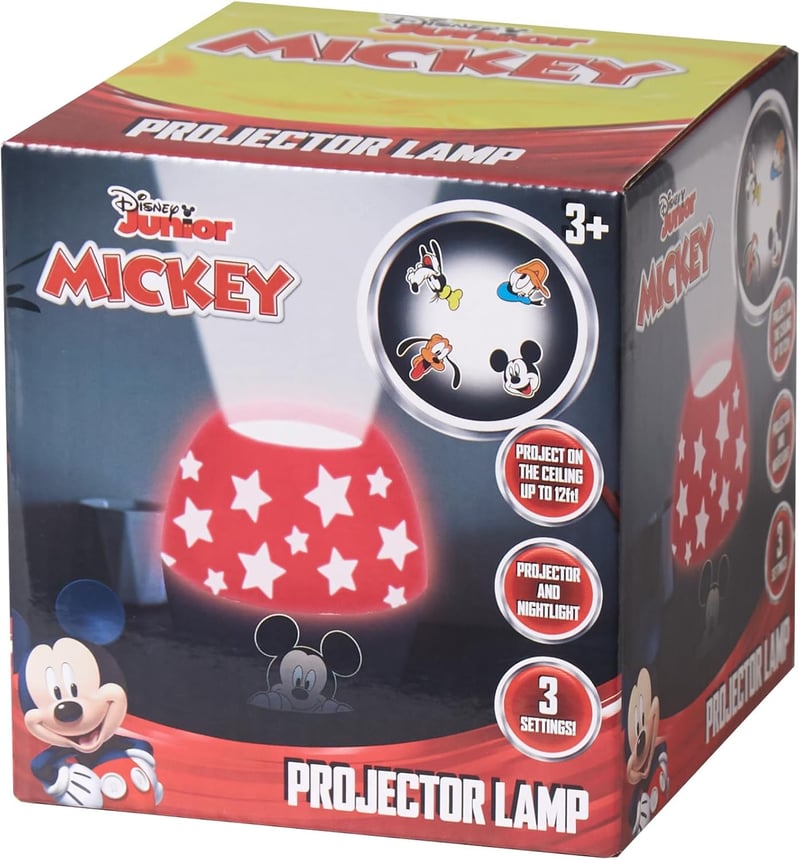 Disney Mickey Mouse Kids Nightlight with Scene Projection