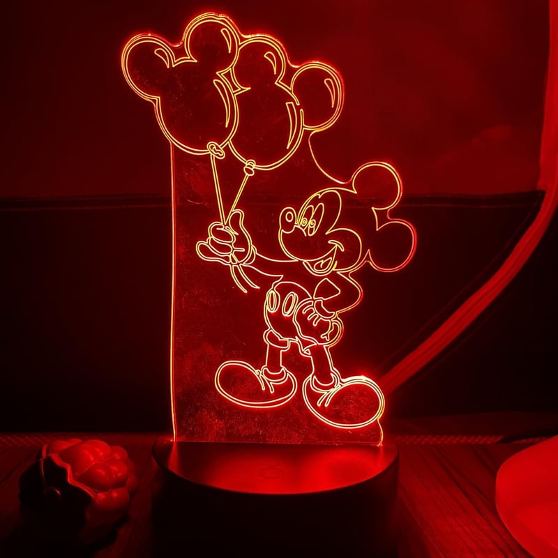 Mickey LED Night Light with Remote, 16 Color for Kids’ Rooms
