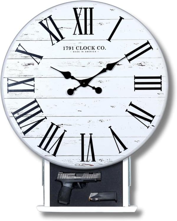 Tactical Clock Gun Safe with RFID Bluetooth Lock and Hidden Storage