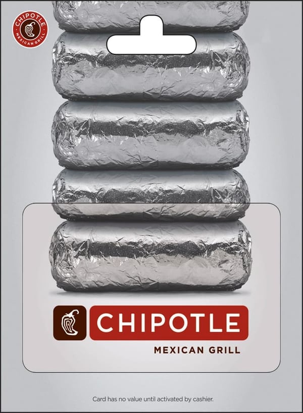 Chipotle Gift Card - Perfect for Food Lovers
