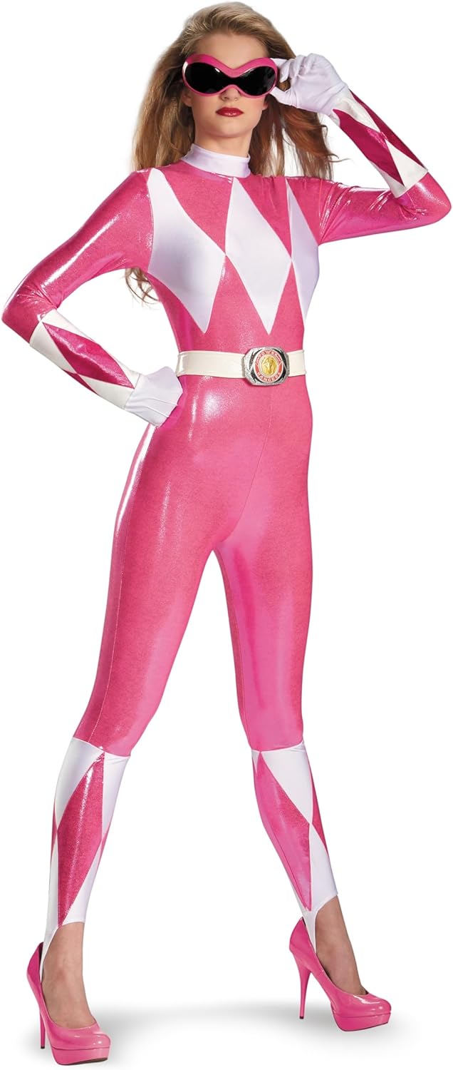 Pink Ranger Women's Bodysuit Costume - Mighty Morphin Series