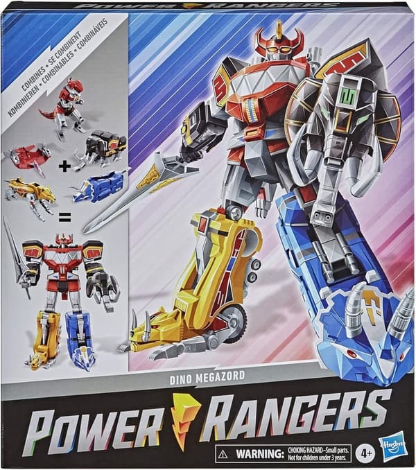 Mighty Morphin Megazord 5-Piece Action Figure Set for Ages 4+