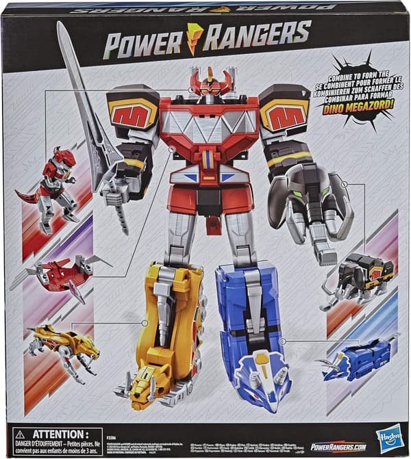 Mighty Morphin Megazord 5-Piece Action Figure Set for Ages 4+