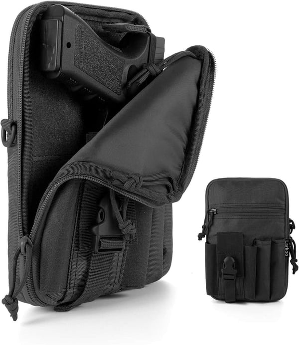 Multipurpose Concealed Pistol Pouch Fanny Pack with Holster