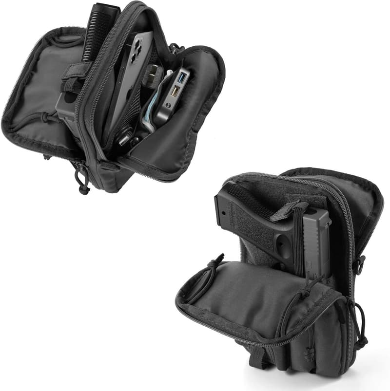 Multipurpose Concealed Pistol Pouch Fanny Pack with Holster