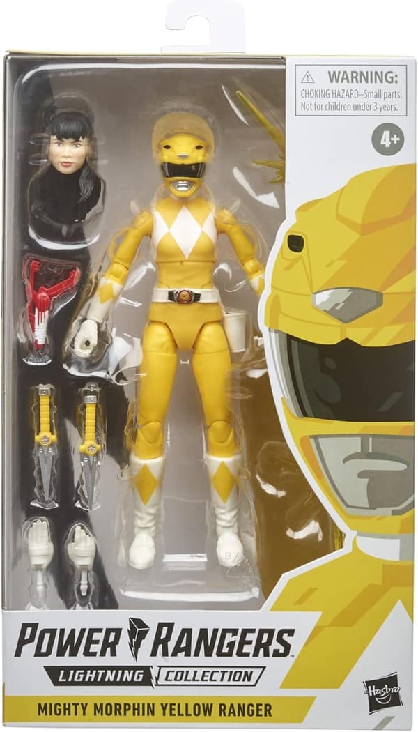 Mighty Morphin Yellow Ranger 6-Inch Collectible Action Figure