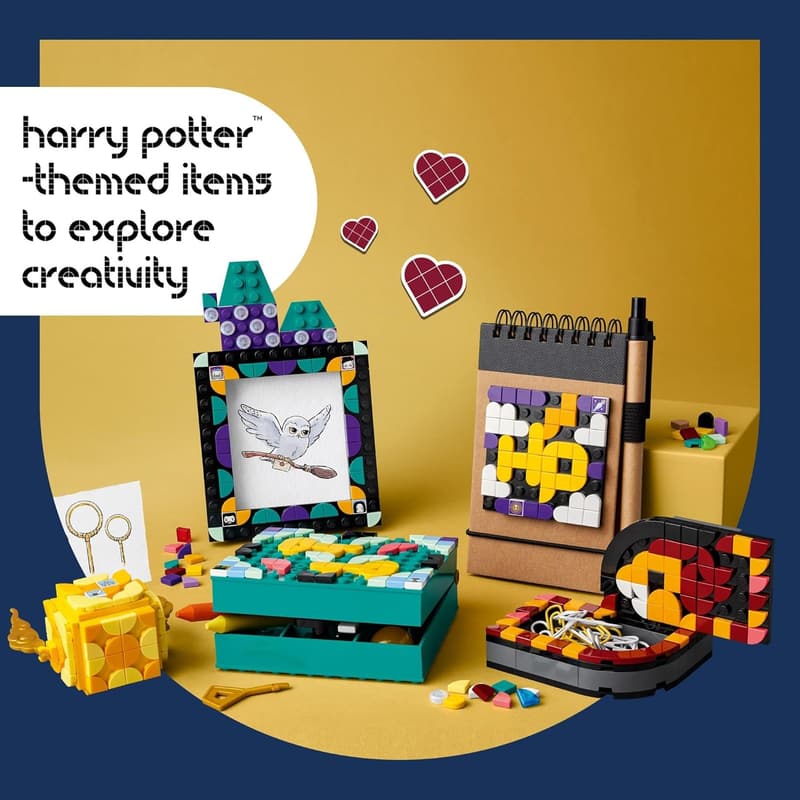 LEGO DOTS Hogwarts Desk Décor Kit for Harry Potter Fans