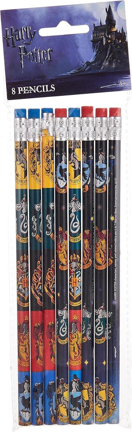 Harry Potter Design Pencils (8 Pieces) - Perfect for Parties & Gifts