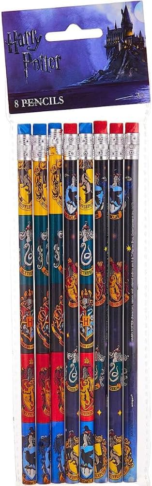 Harry Potter Design Pencils (8 Pieces) - Perfect for Parties & Gifts