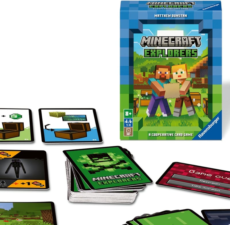 Minecraft Explorers Cooperative Card Game for Ages 8+