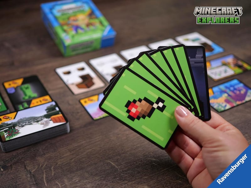 Minecraft Explorers Cooperative Card Game for Ages 8+