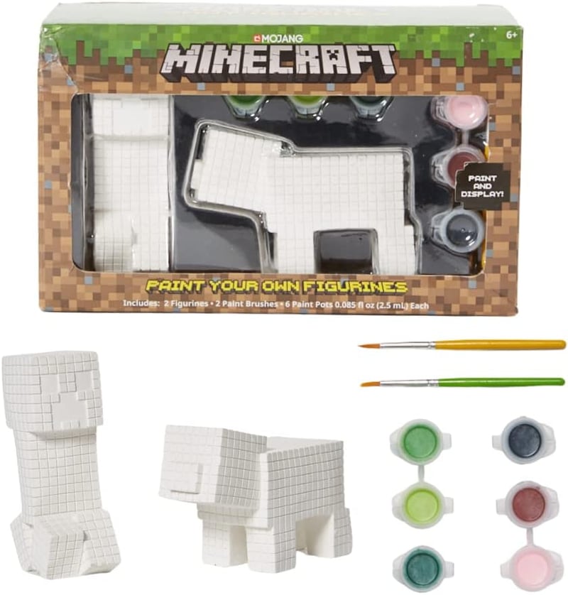 Minecraft Paint Your Own Figurines Arts and Crafts Set for Kids