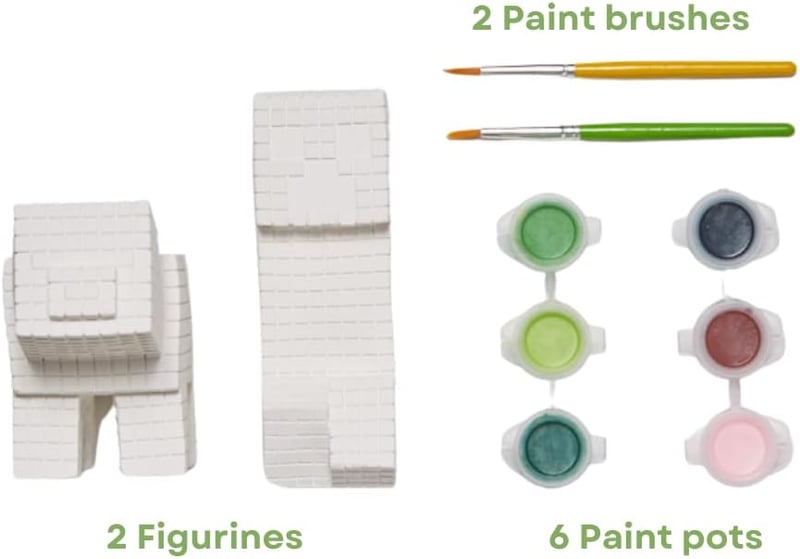 Minecraft Paint Your Own Figurines Arts and Crafts Set for Kids