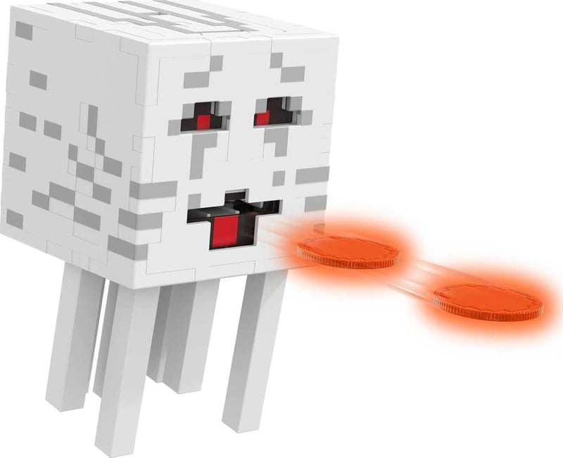 Minecraft Fireball Ghast Figure with Shooting Discs | Kids' Collectible