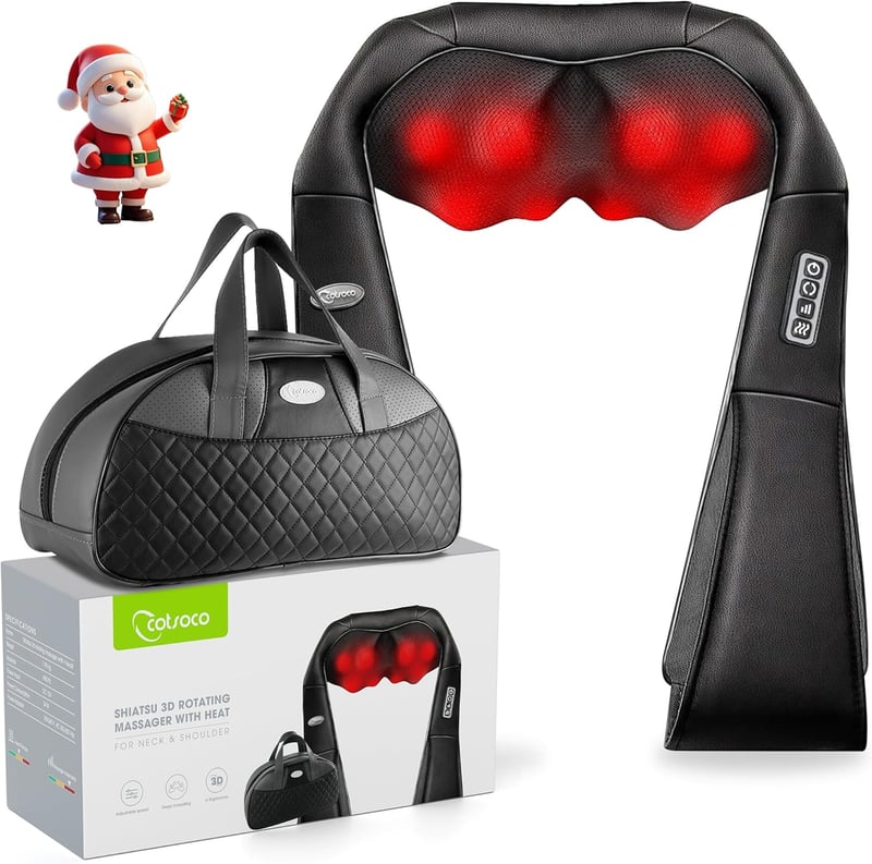Shiatsu Neck and Back Massager with Heat for Pain Relief
