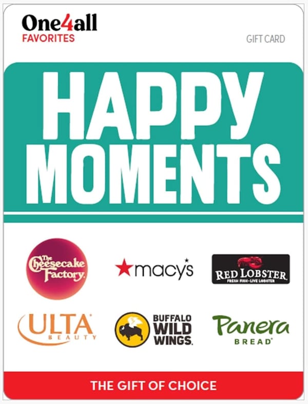 Happy Moments Gift Card for Celebrations