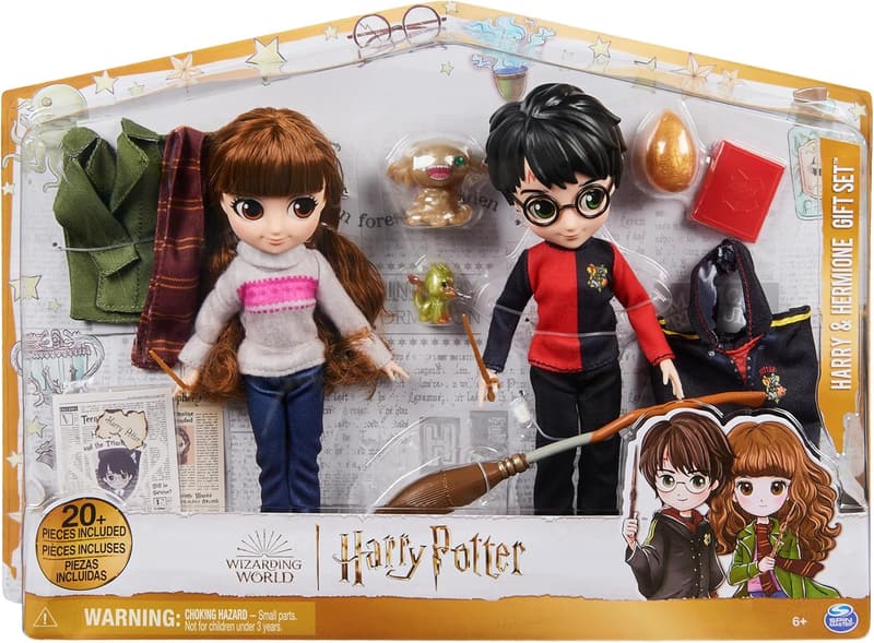 Harry Potter Dolls Gift Set with Accessories, 20+ Pieces for Kids