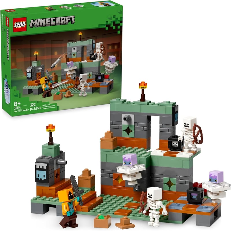 LEGO Minecraft Trial Chamber Playset with Shadow Hoodie Minifigure for Kids 8+