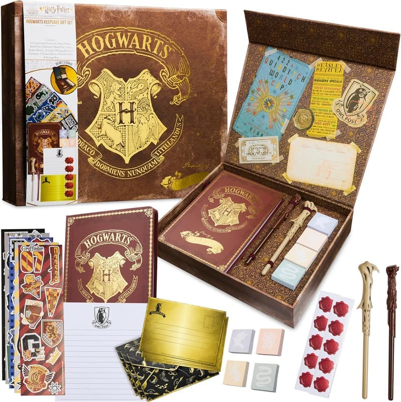 Harry Potter Stationery Set with Notebook, Wand Pen & Stickers