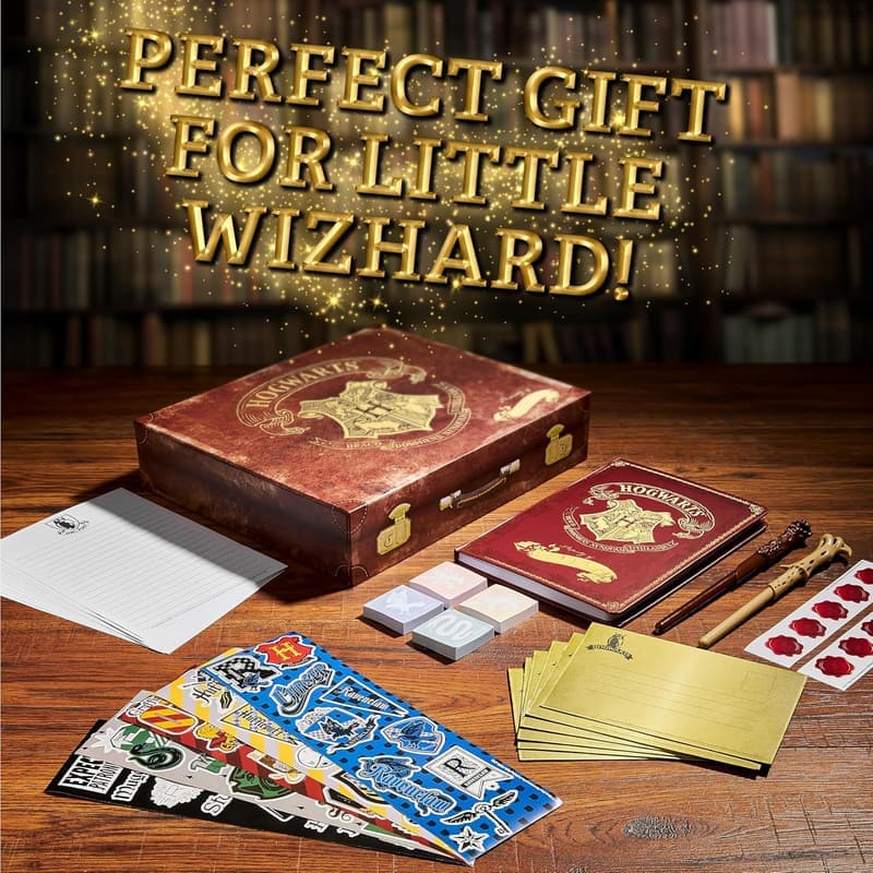 Harry Potter Stationery Set with Notebook, Wand Pen & Stickers