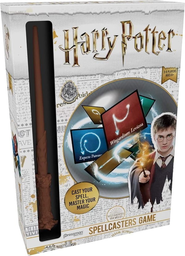 Harry Potter Spellcasters Charade Game with Wand and Cards