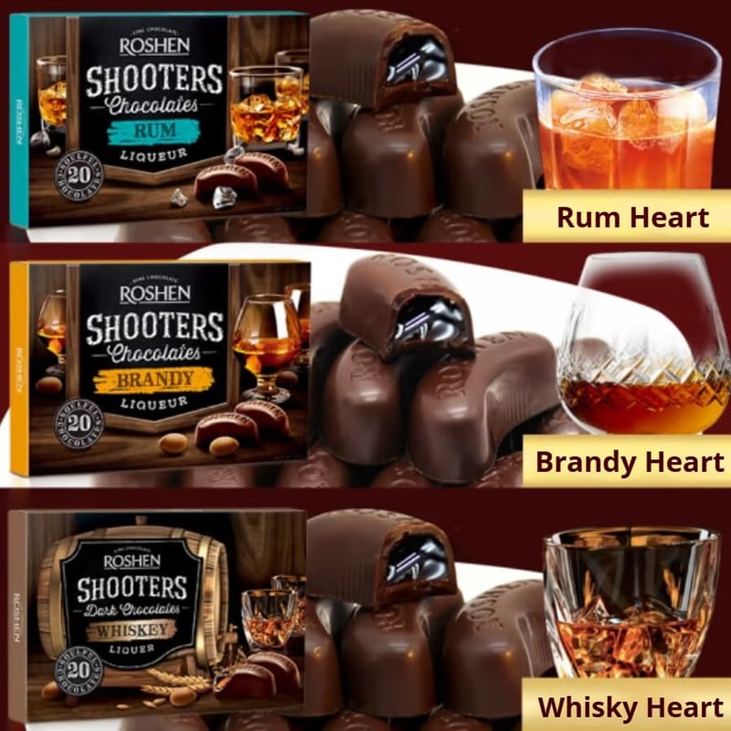 Brandy Wine-Filled Chocolate Gift Box - Mellow & Delicious 150g