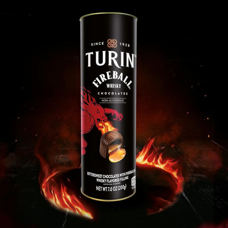 Fireball Whisky Dark Chocolate Truffles - 7oz Gift Tube