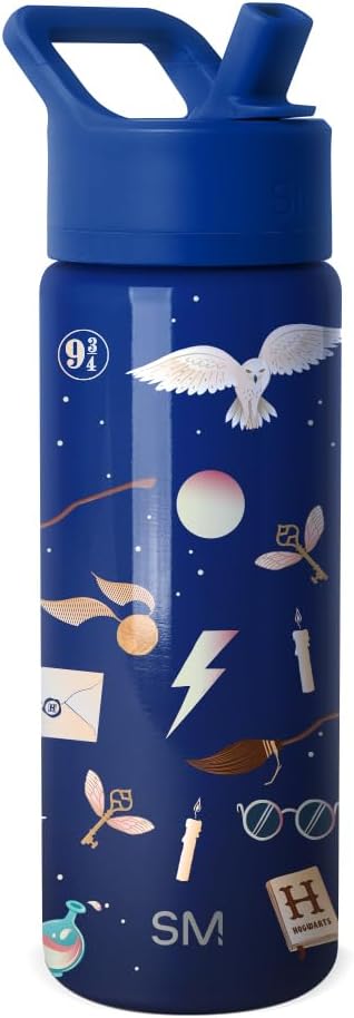 Harry Potter Insulated Water Bottle for Kids with Straw Lid