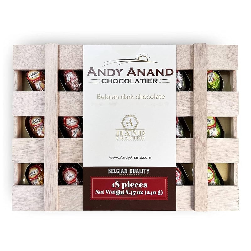 Gourmet Dark Chocolate Liquor Bottles Gift Set - 18 Count