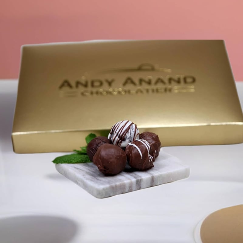 Gourmet Chocolate Truffles Gift Box - 16 Pc Assortment