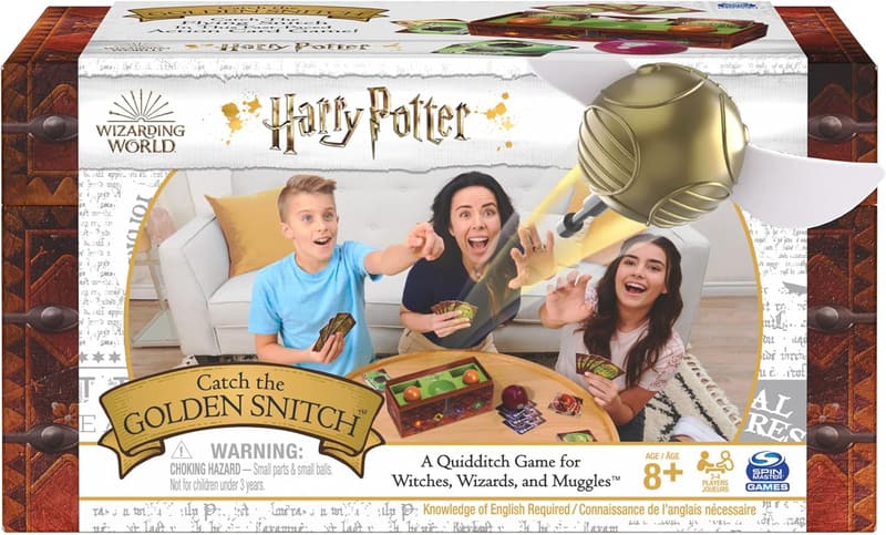 Harry Potter Golden Snitch Quidditch Board Game for Ages 8+