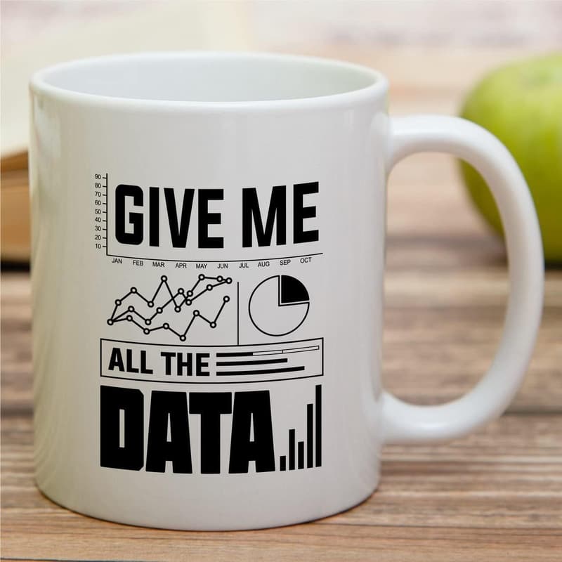 Funny Data Science Mug - 11 oz Ceramic Gift for Coworkers