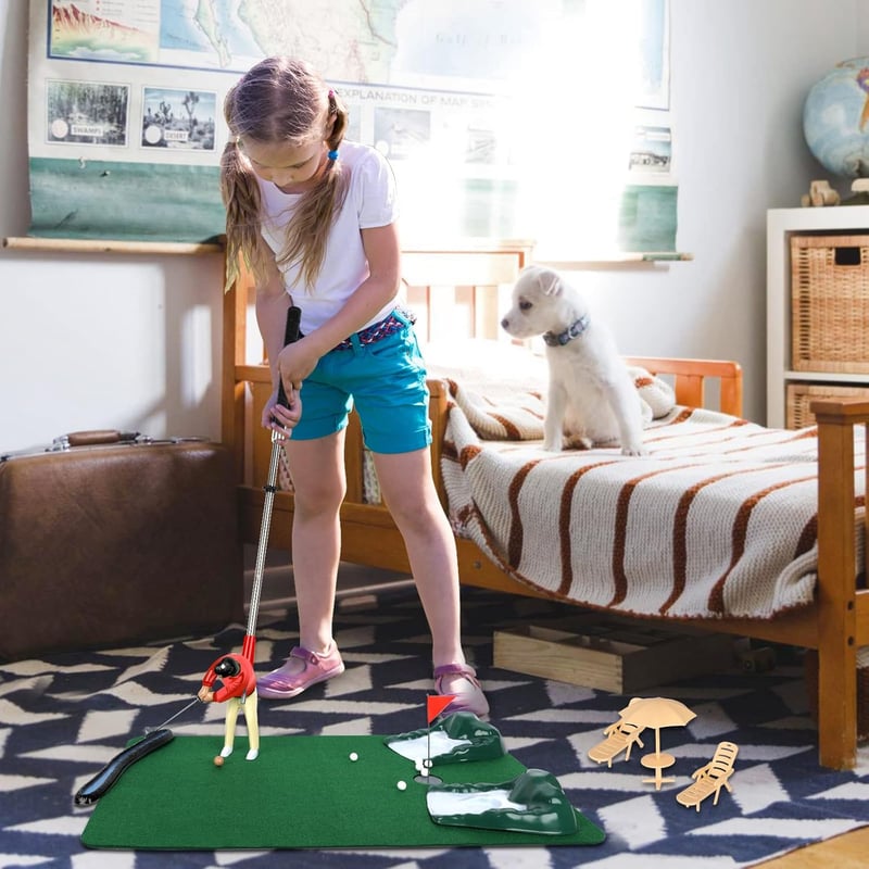 Father's Day Mini Golf Game - Fun Golfer Stick Toy for Kids