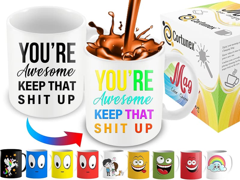 Funny Heat Sensitive Color Changing Coffee Mug - 11 oz