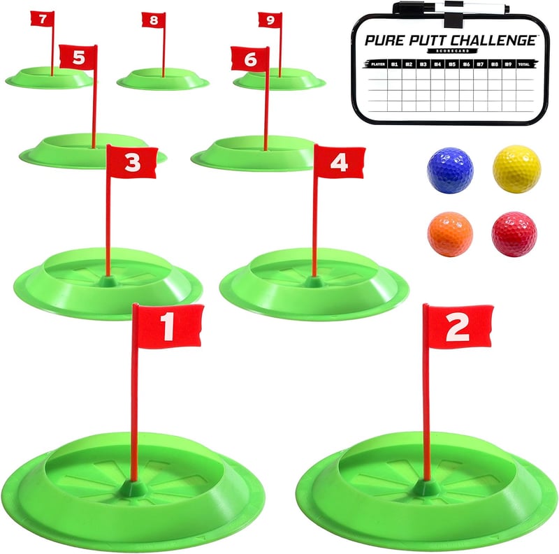 Mini Golf Game - Build Your Own Course, 9 Holes & 4 Balls