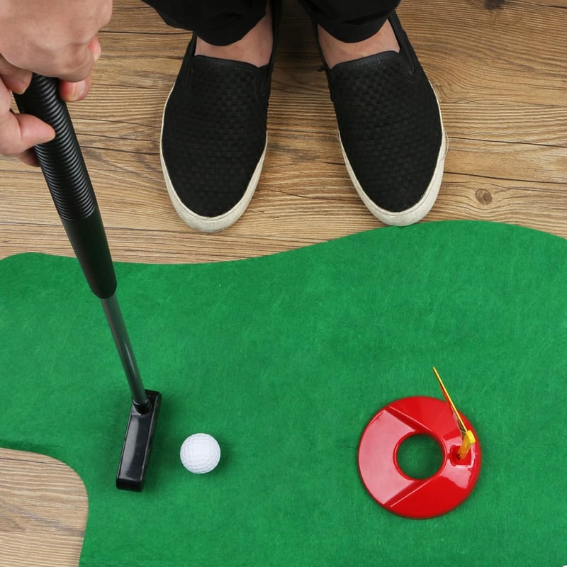 Toilet Golf Game – Mini Indoor Putter Training Set for All