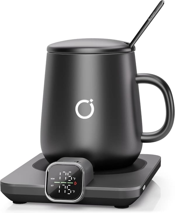 Heated Coffee Mug Warmer Set with Auto Shut Off - Perfect Gift