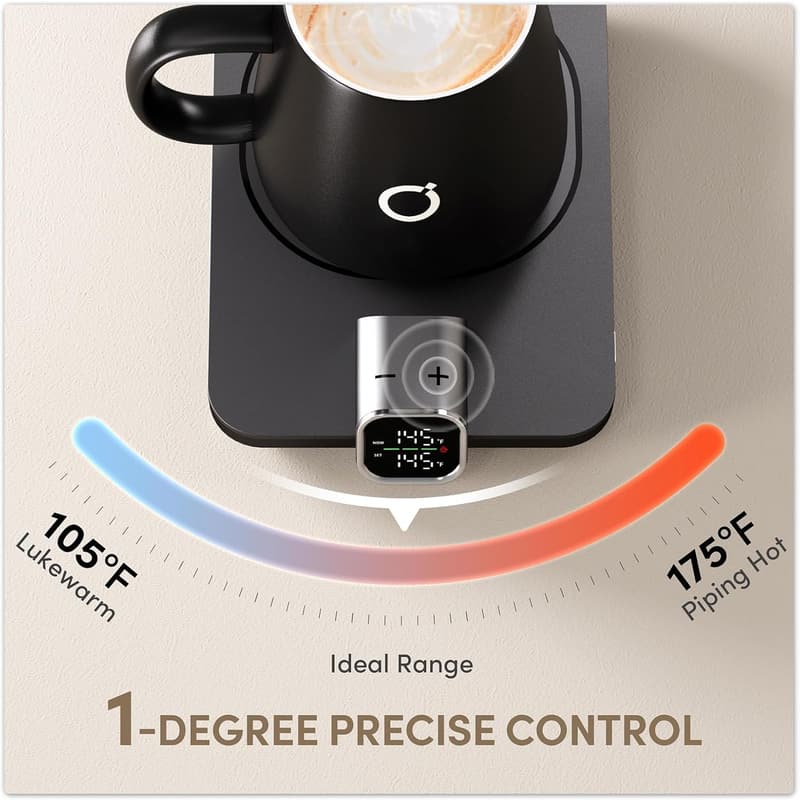 Heated Coffee Mug Warmer Set with Auto Shut Off - Perfect Gift