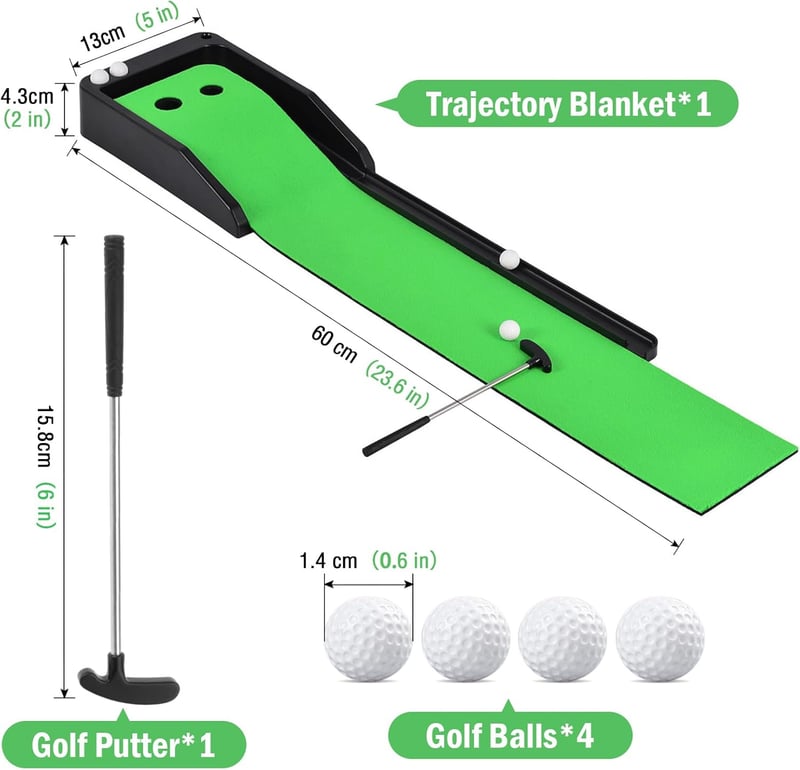 Desktop Mini Golf Set for Golf Lovers - Perfect Gift for Birthdays