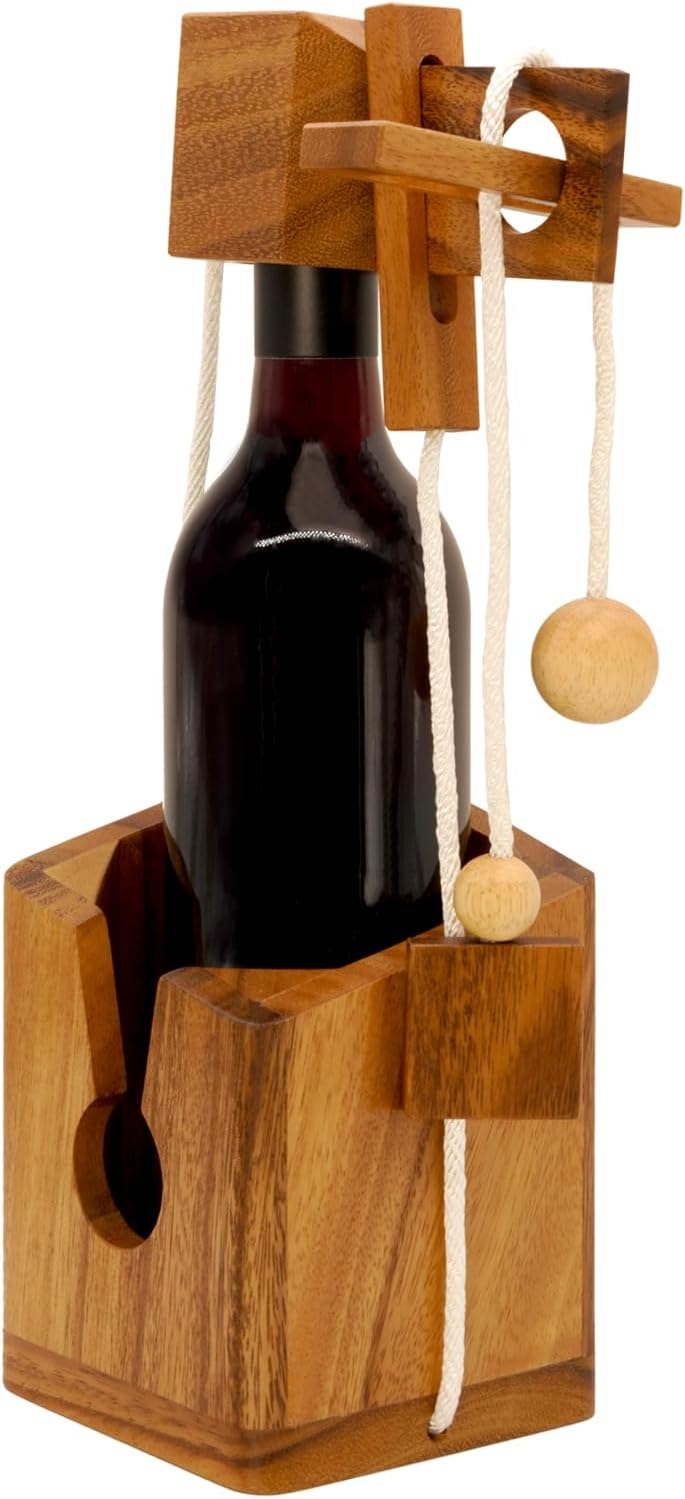 3D Wooden Bottle Puzzle - Fun Gift for Bottle Lovers