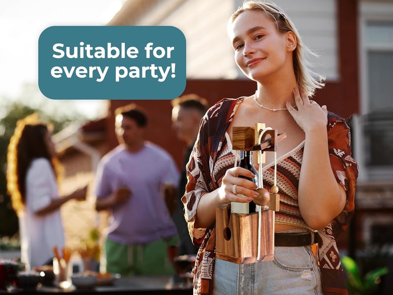3D Wooden Bottle Puzzle - Fun Gift for Bottle Lovers