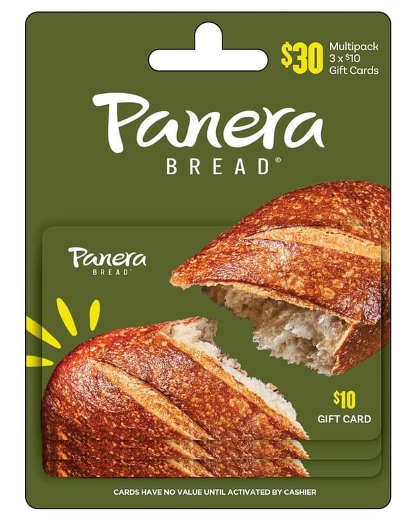 Panera $10 Gift Card Multipack (3 Cards)