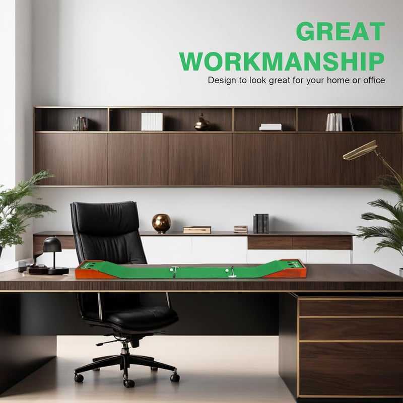 Desktop Golf Putting Game - Fun Gift for Dad & Golfers