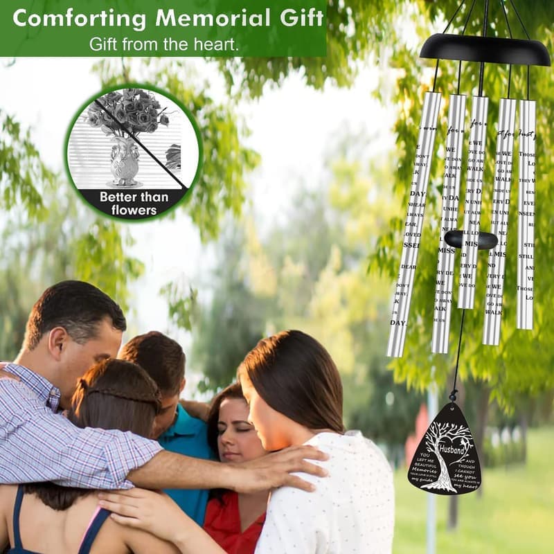Sympathy Memorial Wind Chimes for Loss of Loved One