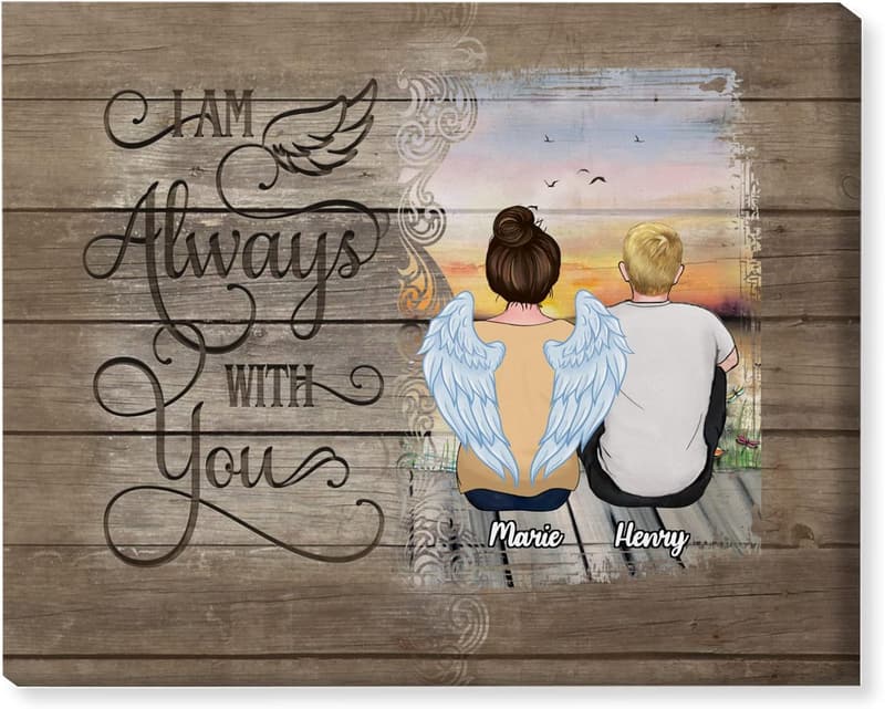 Personalized Memorial Canvas - Sympathy Gift for Family Loss