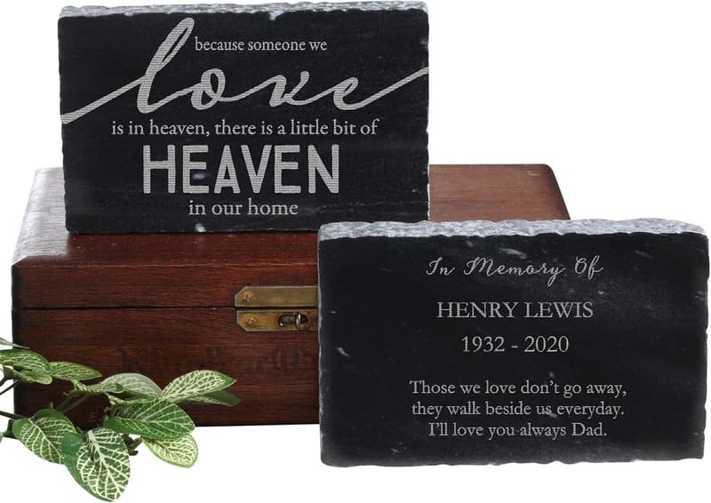 Personalized Memorial Marble Keepsake for Home