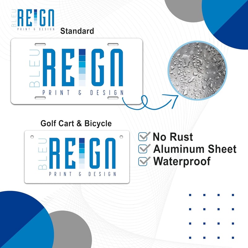 Personalized California License Plate for Kids Bicycle (3x6 in)