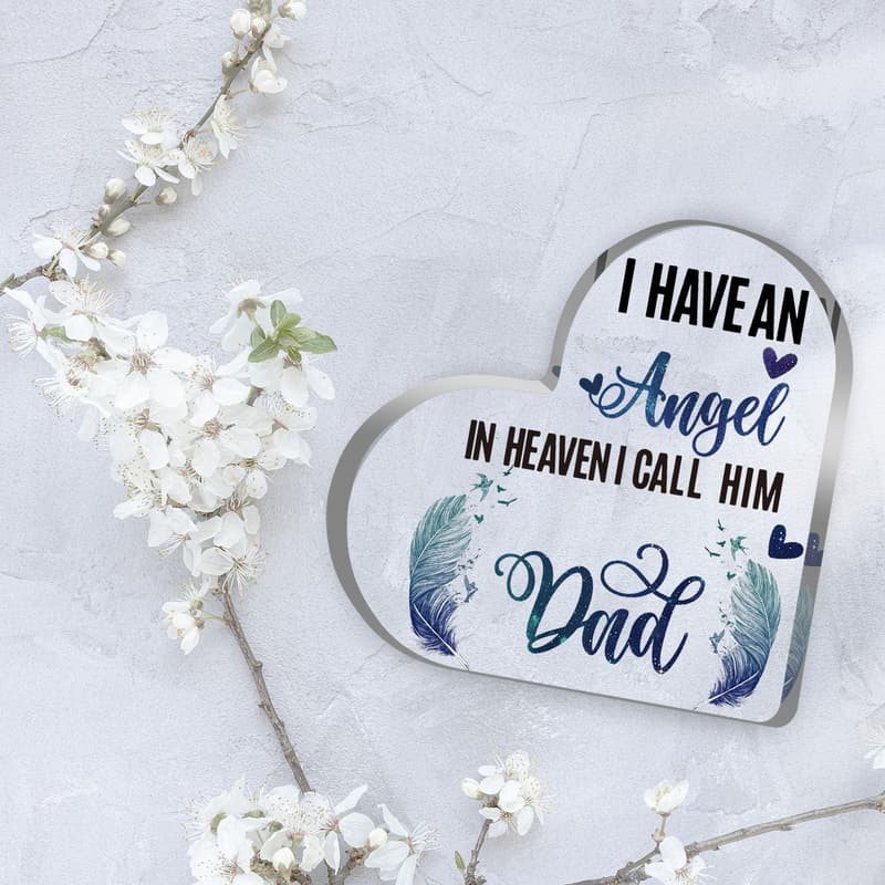 Sympathy Memorial Paperweight for Dad - Angel Keepsake Decoration