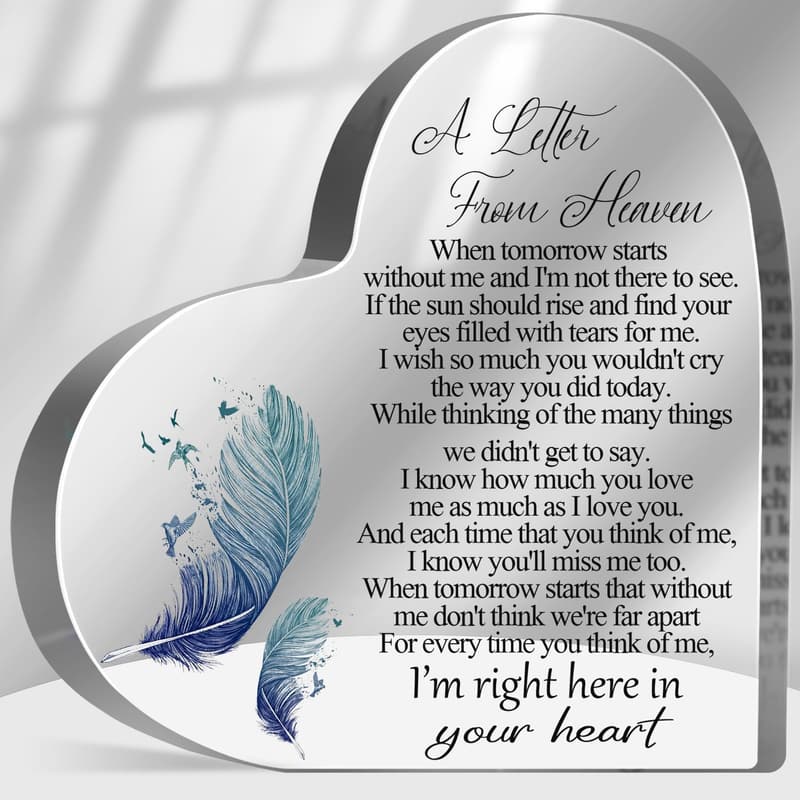 In Memory of Loved One Plaque, Sympathy Gift Keepsake