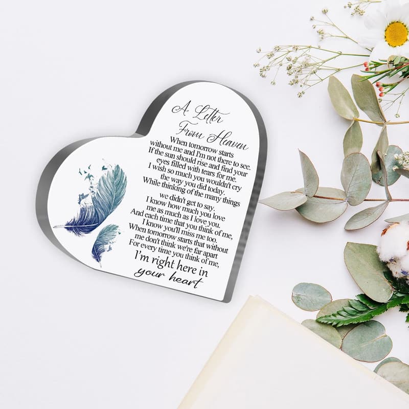 In Memory of Loved One Plaque, Sympathy Gift Keepsake